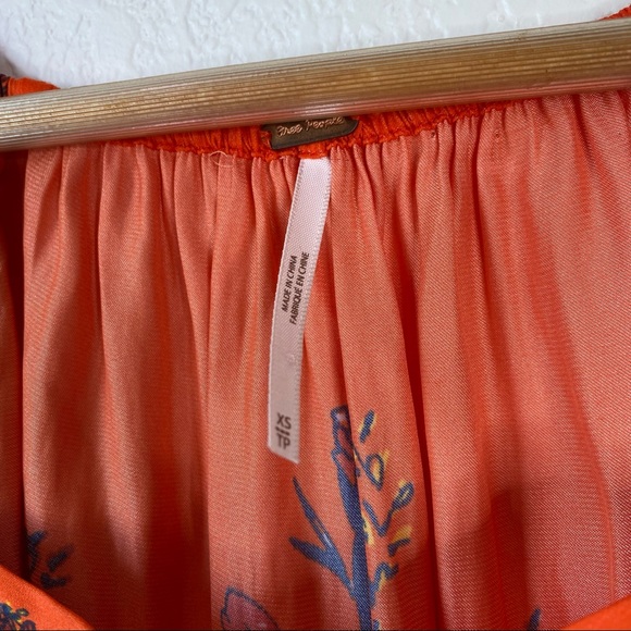 Free People Postiano Printed Blouse in Red - Picture 5 of 8